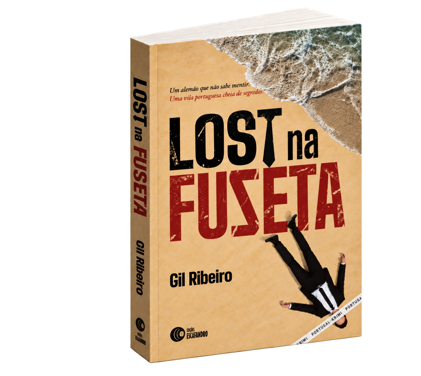 Lost na Fuseta, de Gil Ribeiro — capa do livro (Edições Escafandro)